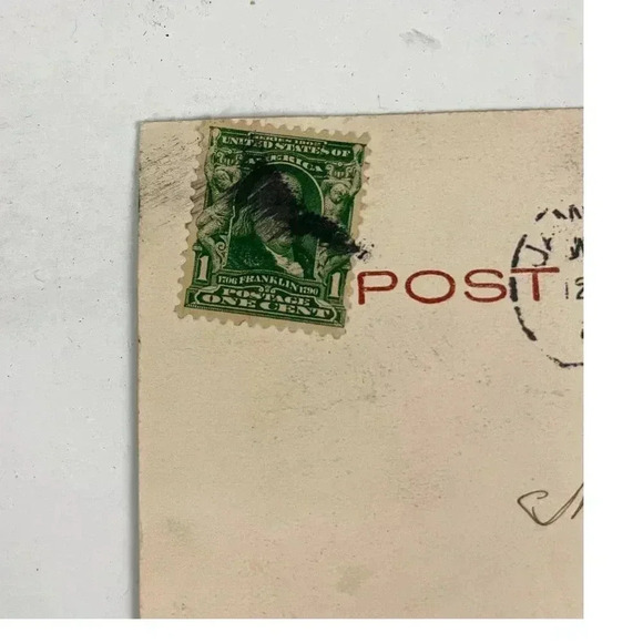 South Main Street Jamestown, NY Postcard 1904 Antique National Art Views 1c RPPC - Picture 4 of 5